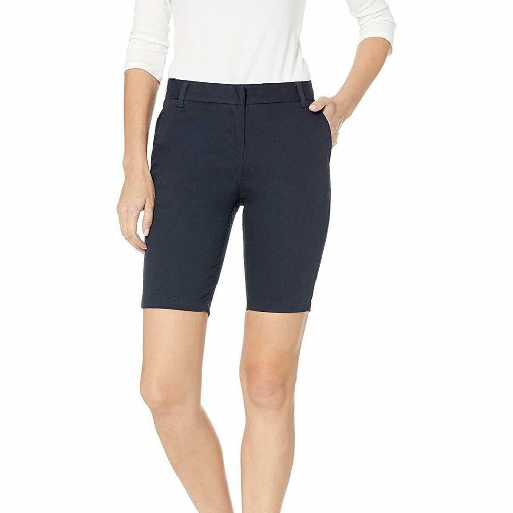 IZOD Junior's Skinny Bermuda Stretch Short